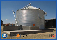 le silo vertical de stockage de grain de 500T 1000T 10000T, immersion chaude a galvanisé des poubelles de grain de fond plat
